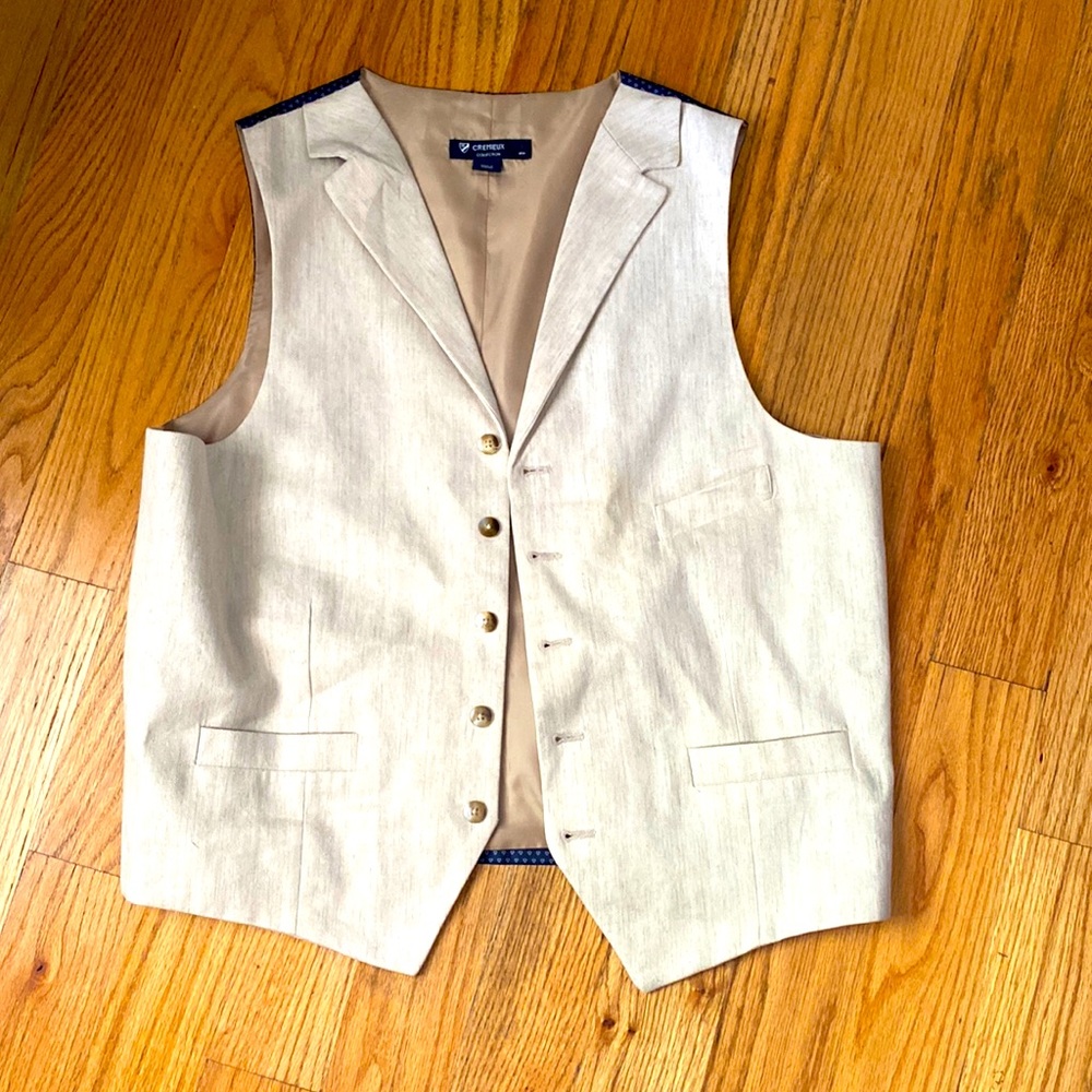 Cremieux tan vest